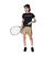 ルコックスポルティフ（lecoqsportif）テニスウェア トリコロール プリント ゲームシャツ LN4FHT90L NV00