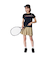 ルコックスポルティフ（lecoqsportif）テニスウェア トリコロール プリント ゲームシャツ LN4FHT90L NV00