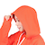 エックスガール（X-gir）フーディ スウェットシャツ 155251012001-ORANGE