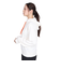 エックスガール（X-gir）ショート フーディ スウェットシャツ 155251012002-WHITE