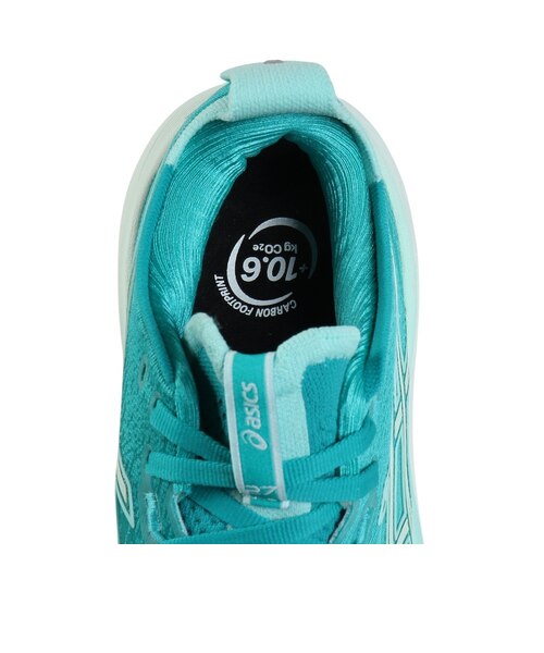 アシックス（ASICS）ランニングシューズ ゲルニンバス27 ターコイズ