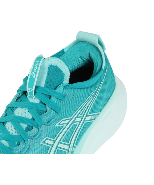 アシックス（ASICS）ランニングシューズ ゲルニンバス27 ターコイズ