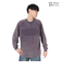 ベンデイビス（BEN DAVIS）パッチワーク ロゴブリーチ加工 長袖Tシャツ 25380044-PUL
