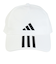 アディダス（adidas）帽子 スリーストライプス AEROREADY ベースボールキャップ 白 57-63cm MKD80-HT2043 スポーツキャップ