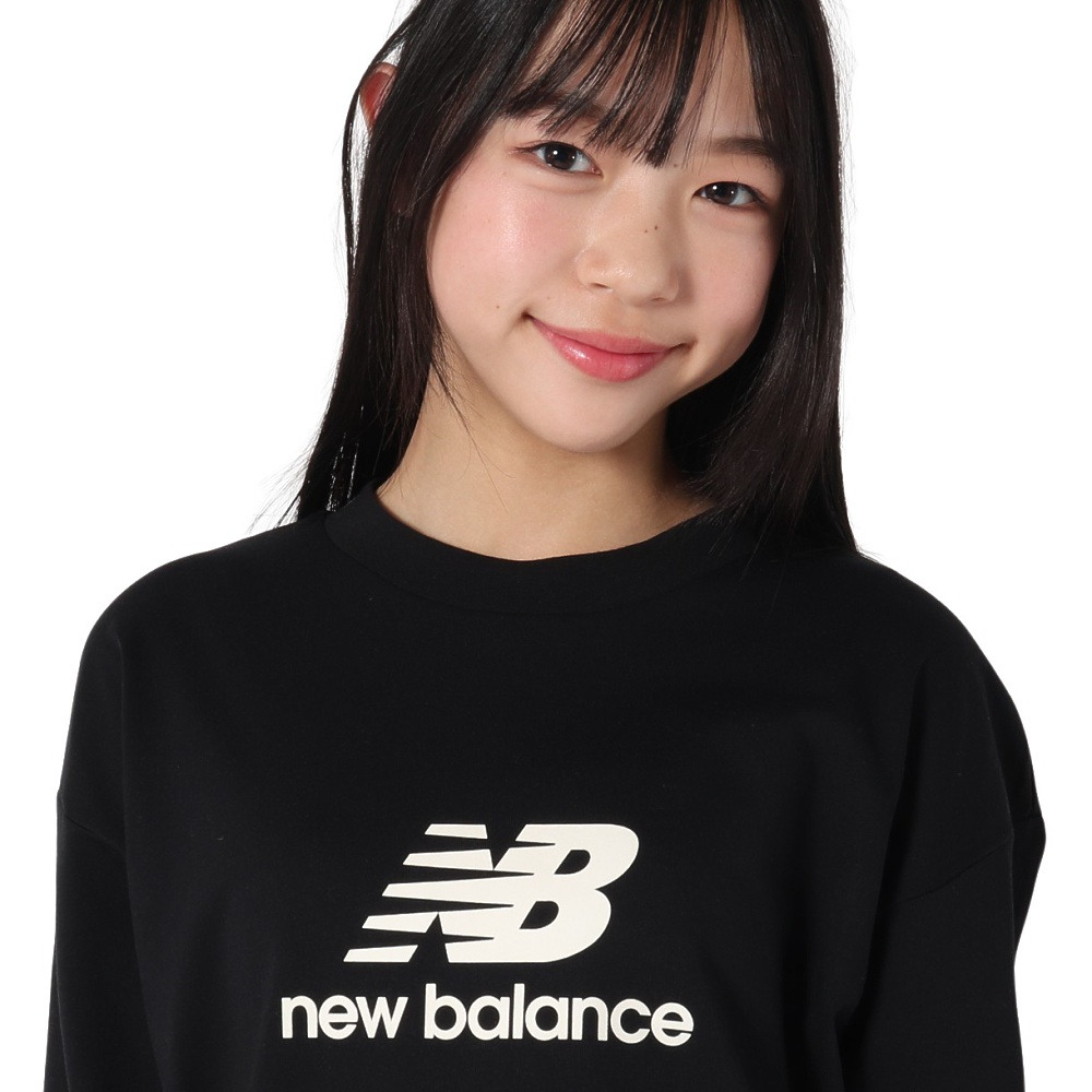 ニューバランス（new balance）DRY スタックドロゴロングスリーブTシャツ ABT55538BK