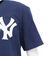 エムエルビー（MLB）野球ウェア ワードマーク コットン半袖Tシャツ ニューヨーク ヤンキース N199-44B-NK-0U5
