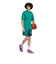 アディダス（adidas）バスケットボールウェア クレイジーライト 総柄プリントショーツ KPM87-JI7565