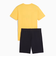 プーマ（PUMA）ボーイズ ESS 2 カラー NO.1 ロゴ 半袖 Tシャツ&ショーツ セット 687867 55 YEL