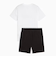 プーマ（PUMA）ボーイズ ESS 2 カラー NO.1 ロゴ 半袖 Tシャツ&ショーツ セット 687867 02 WHT