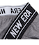 ニューエラ（NEW ERA）パンツ ボクサーパンツ ロング チャコールグレー M-LLサイズ CHA 14518220 新調 新生活 衣替え 前開き仕様 ロゴ…