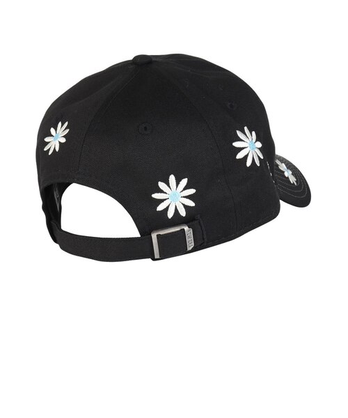 黒 花刺繍 キャップ 調整可能 ニューエラ（NEW ERA）帽子 9TWENTY Flower Embroidery NEW ERA 1920