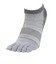 クー（Coo.）靴下 冷感 5指ソックス 3足組 25-28センチ GRYNVYBLK 894CO5GSA0025 GRY 吸汗速乾 接触冷感 シンプル カジ…