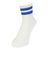 クー（Coo.）靴下 アンクル丈ソックス 3足組 LGYDGYBLU 22-25センチ 895CO5GSA0044 LGY ラインソックス 抗菌 防臭 シンプ…
