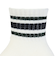 クー（Coo.）靴下 アンクル丈ソックス 3足組 BLKWHTOFF 22-25センチ 895CO5GSA0047 BLK ラインソックス 抗菌 防臭 シンプ…