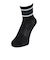 クー（Coo.）靴下 アンクル丈ソックス 3足組 BLKWHTOFF 22-25センチ 895CO5GSA0047 BLK ラインソックス 抗菌 防臭 シンプ…