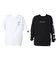 ベンデイビス（BEN DAVIS）長袖 半袖 レイヤードTシャツセット タギングロゴ 25380047-WHT