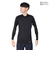シースリーフィット（C3fit）クーリング モックネック ロングスリーブgC62110 BK