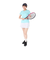 プリンス（PRINCE）テニスウェア レディース キュロット 吸水速乾・UPF50+・制電・バド WS5317 146 WHT