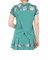 アドミラル（Admiral）テニスウェア バックスリットフラワーTシャツ ATLA513-GRN