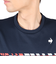 ルコックスポルティフ（lecoqsportif）テニスウェア トリコロールプリントゲームシャツ LN4FHT90M NV00