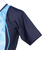 フィラ（FILA）フィットネス水着 水泳 タイダイプリント 半袖ジップセパレート 青 紺 M-LLサイズ 315605 NV めくれ防止スナップ付き 上下セッ…
