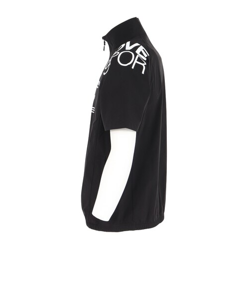 デサント（DESCENTE）クロス半袖ジャケット ST5SJKX0MB BK00｜スーパー