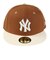ニューエラ（NEW ERA）帽子 59FIFTY Pancakes ニューヨーク･ヤンキース ワインコークバイザー キャメル S-Lサイズ 14388834