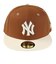 ニューエラ（NEW ERA）帽子 59FIFTY Pancakes ニューヨーク･ヤンキース ワインコークバイザー キャメル S-Lサイズ 14388834