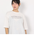 エルケクス（ELKEX）半袖 フロッキープリント ワイドTシャツ EKL5S10043 WHT