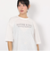 エルケクス（ELKEX）半袖 フロッキープリント ワイドTシャツ EKL5S10043 WHT
