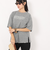 エルケクス（ELKEX）半袖 フロッキープリント ワイドTシャツ EKL5S10043 MGRY