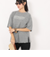 エルケクス（ELKEX）半袖 フロッキープリント ワイドTシャツ EKL5S10043 MGRY