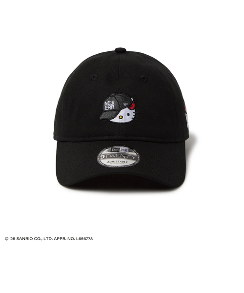 ニューエラ × ハローキティ 9TWENTYキャップ／ブラック ニューエラ（NEW ERA）9TWENTY ハローキティ キャップ ブラック