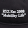 ライズ（RYZ）帽子 モビライロゴBBキャップ 黒 RZ20ST25SS0047 BLK ファッション おしゃれ スト系 カジュアル シンプル 外出 お出かけ