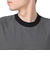 ヘルスニット（Healthknit）ナローボーダー ワイドクルーネック 半袖Tシャツ 51033 BLK/NAT