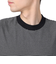 ヘルスニット（Healthknit）ナローボーダー ワイドクルーネック 半袖Tシャツ 51033 BLK/NAT
