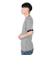 ヘルスニット（Healthknit）ベーシックワッフル クルーネック 半袖Tシャツ ボーダー 602S BLK/OFF