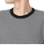 ヘルスニット（Healthknit）ベーシックワッフル クルーネック 半袖Tシャツ ボーダー 602S BLK/OFF