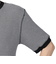 ヘルスニット（Healthknit）ベーシックワッフル ヘンリーネック 半袖Tシャツ 601S BLK/OFF