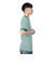 ヘルスニット（Healthknit）ベーシックワッフル ヘンリーネック 半袖Tシャツ 601S GRN/OFF