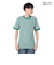 ヘルスニット（Healthknit）ベーシックワッフル クルーネック 半袖Tシャツ ボーダー 602S GRN/OFF