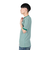 ヘルスニット（Healthknit）ベーシックワッフル クルーネック 半袖Tシャツ ボーダー 602S GRN/OFF