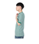 ヘルスニット（Healthknit）ベーシックワッフル クルーネック 半袖Tシャツ ボーダー 602S GRN/OFF