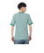 ヘルスニット（Healthknit）ベーシックワッフル クルーネック 半袖Tシャツ ボーダー 602S GRN/OFF