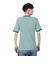 ヘルスニット（Healthknit）ベーシックワッフル クルーネック 半袖Tシャツ ボーダー 602S GRN/OFF