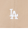 ニューエラ（NEW ERA）帽子 キャップ 920 ミニロゴ ロサンゼルス・ドジャース ベージュ Mサイズ 14668099 シンプル カジュアル 野球 かわ…
