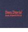 ベンデイビス（BEN DAVIS）ドローコード付ヘビーウェイト ワンポイントロゴ 半袖Tシャツ 25580003-NVY