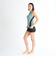 ロキシー（ROXY）フィットネス水着 レディース 水泳 RIDE THE SLIDE カーキ M-Lサイズ 25SPRSW251505KHA セットアップ 上…
