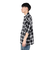 オンブレー チェック 半袖シャツ 25555002-BLK