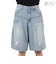 ダブルニーダメージデニムショーツ 25155001-BLU